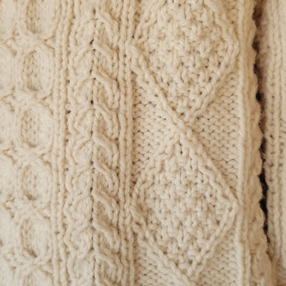 Vintage Classic Handknit Aran Fisherman Sweater sz XXL Ireland - Picture 3 of 4